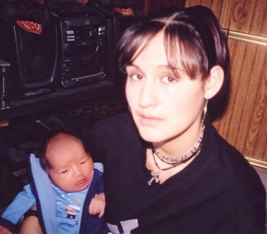 Mom Ellen and baby Skyler