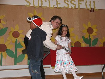 K-4 Graduates make their way to Kindergarten Students for the school year 2006-2007