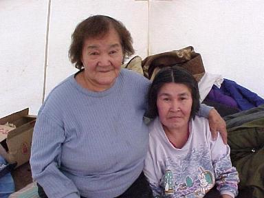 Elder Mary Kassi and Rosalie Abel