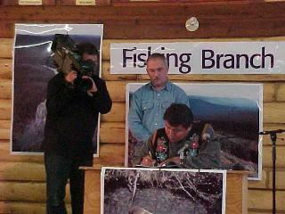 Chief Joe Linklater, Minister Dale Eftoda signs creation of Land Use Planning Council