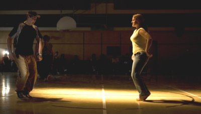 Darius Elias and Sonja Foss doin a jig.