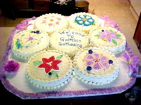Gathering cake. Baked by Ethel Frost