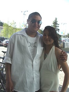 Lyle Charlie and his sister Kathie Marie Charlie.