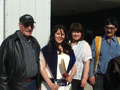 L-R Donald Frost, Natasha Frost, Teresa Frost, and Harold Frost.