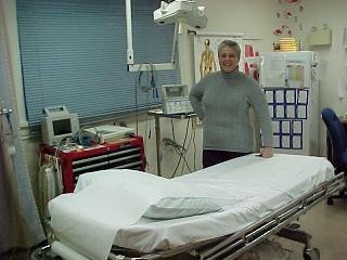 Nurse Roz Mahood in Trauma Room