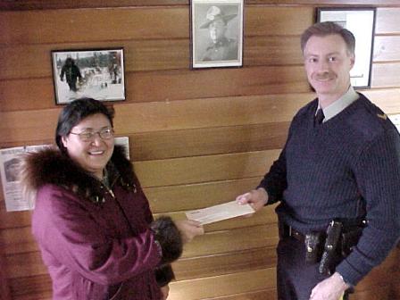 Mabel Tetlichi and Cpl. Steve Daley