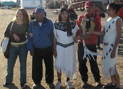 L-R Sonja Foss, John Joe Kyikvichik, Amanda Frost, Stephen frost, and Malinda Bruce