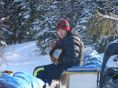 Shelly Pascal waiting to get on the move again.