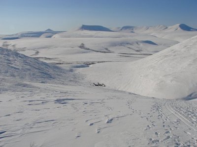 This is on the other side of Mt Lachute which the women and children had to walk down first because of the high vertical decline.