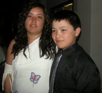 Keica with her brother, Tyrel.