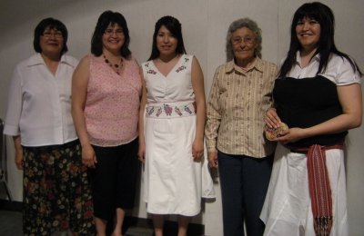 Marion Schafer, mom, Verna Blake, Grad Candace Pascal, Elder Ruth Walsh & Auntie Mary Clake.