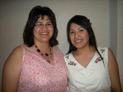Proud mom, Verna Blake with her daughter, Candace Pascal.