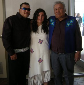 VGFN grad, Kecia with her Uncle Phillip & Grandpa Robert.