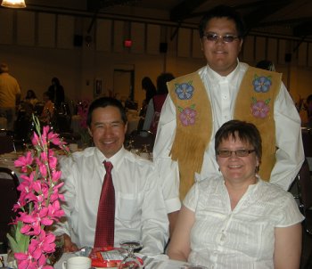 Kenneth Tetlichi with his parents Kenny and Patty Tetlichi.